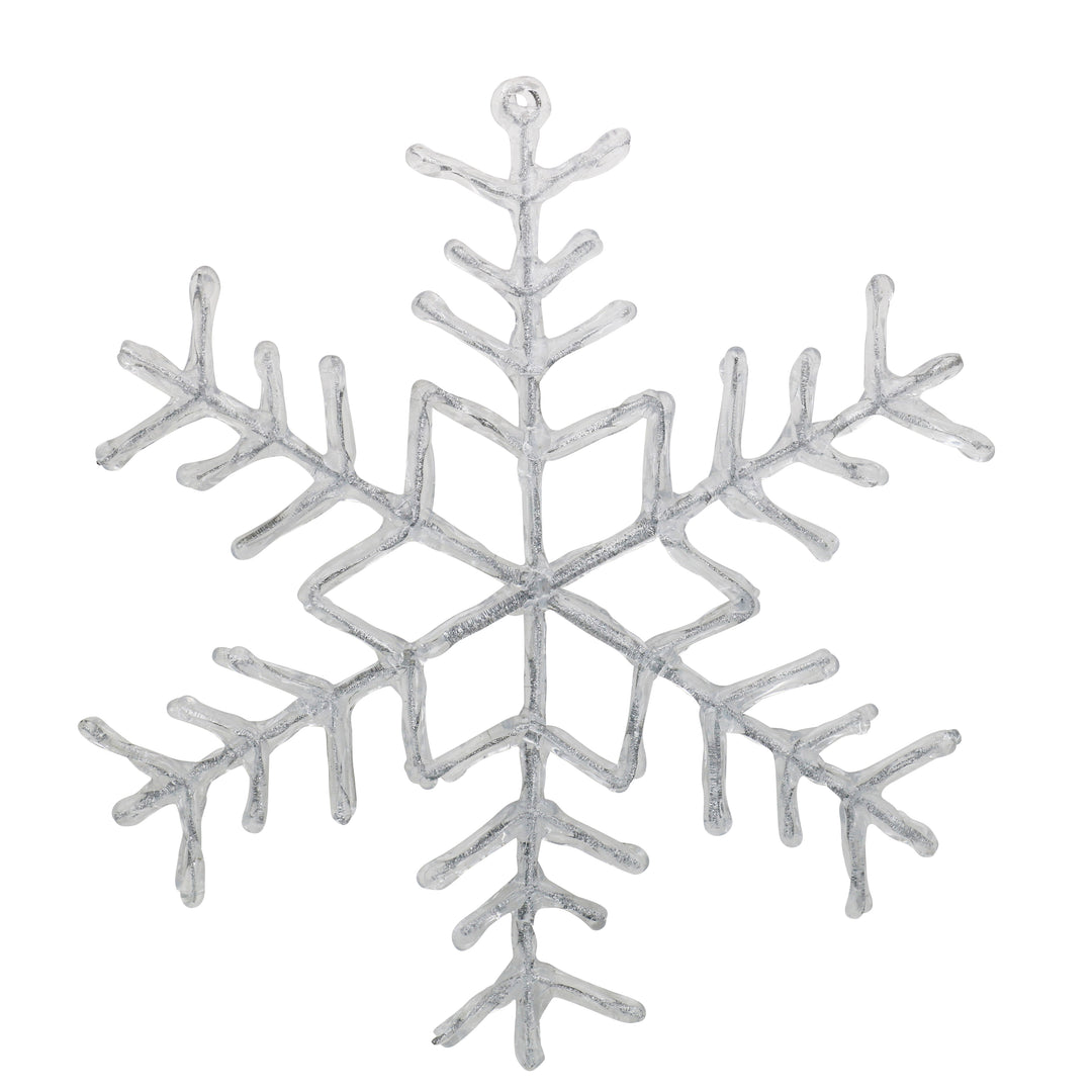Plastic Lge Snowflake Straight