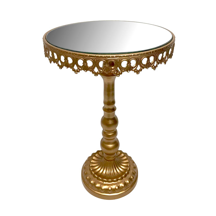 Gold Metal Pedestal Tall