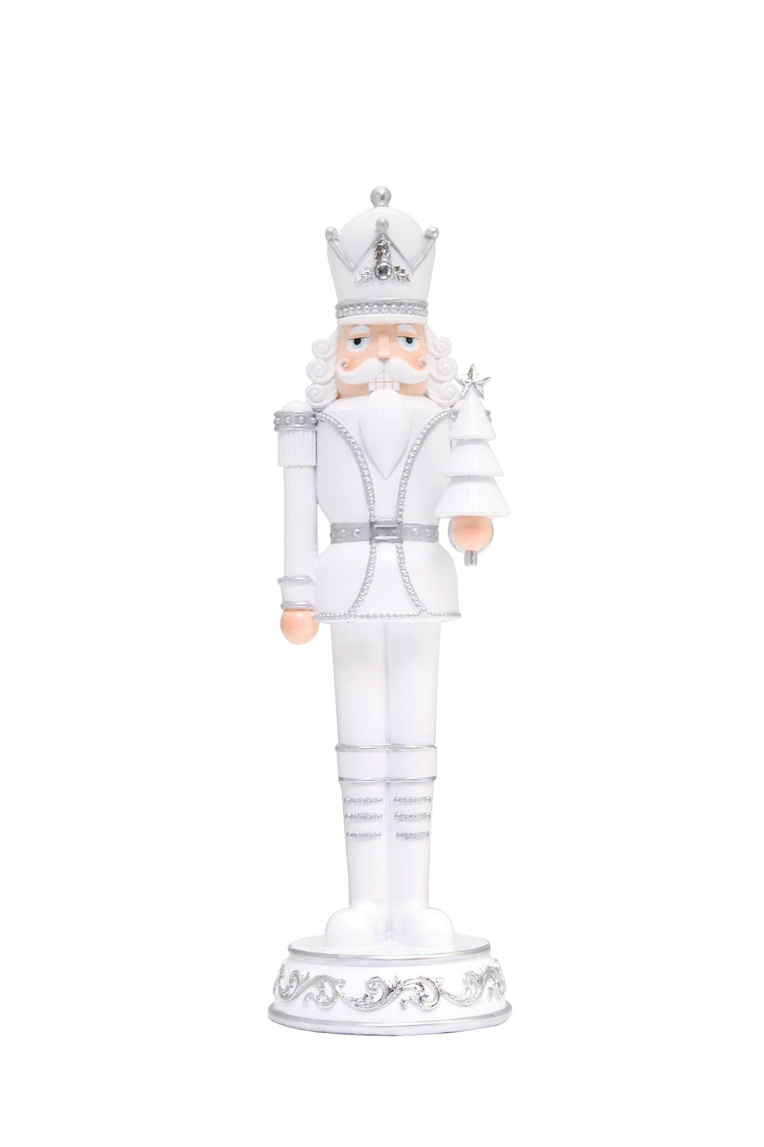 Nutcracker White Silver 40cm