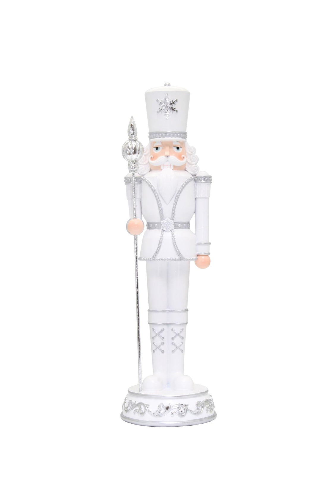 Nutcracker White Silver 45cm