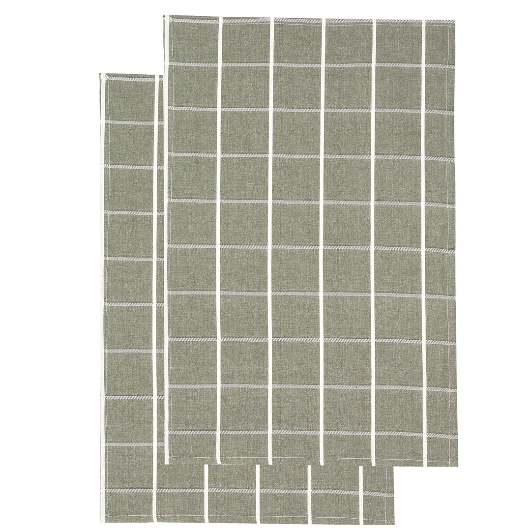 Greenland Tea Towel Set of 2 45x70 Olive