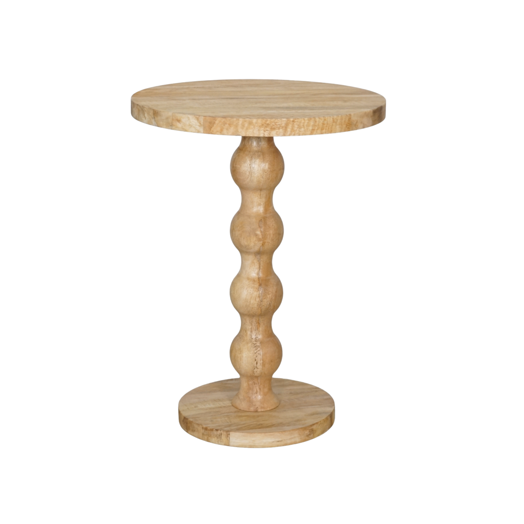 Haven Side Table – Natural Mango Wood 42x62cm