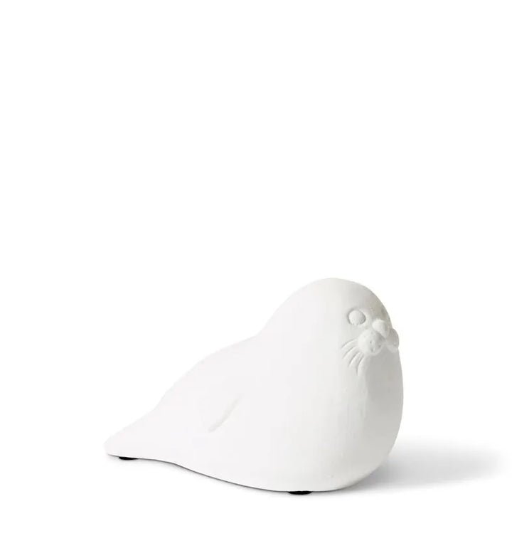 Seal Sculpture 16x9x10cm White