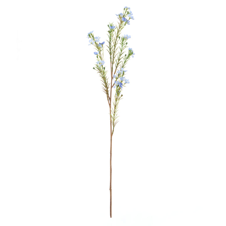 Wax Flower Spray Blue 60x8x12cm