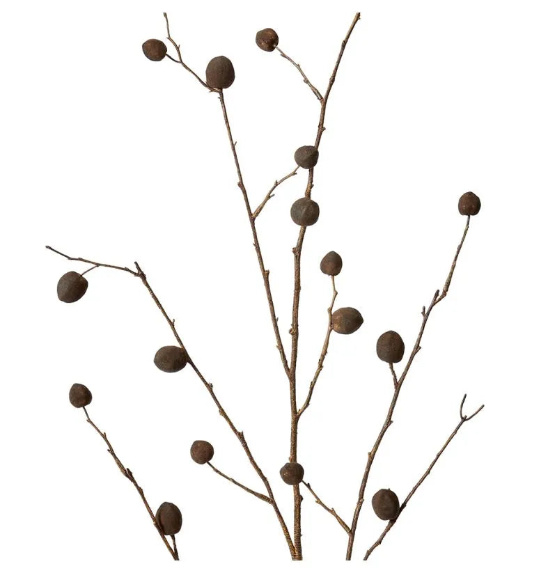 Berry Pod Dried Look Branch 20x8x108cm Dark Brown