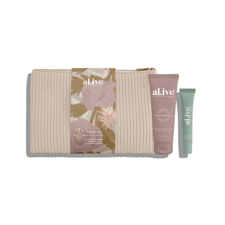 Al.ive Body Hand and Lip Gift Set A Moment to Bloom