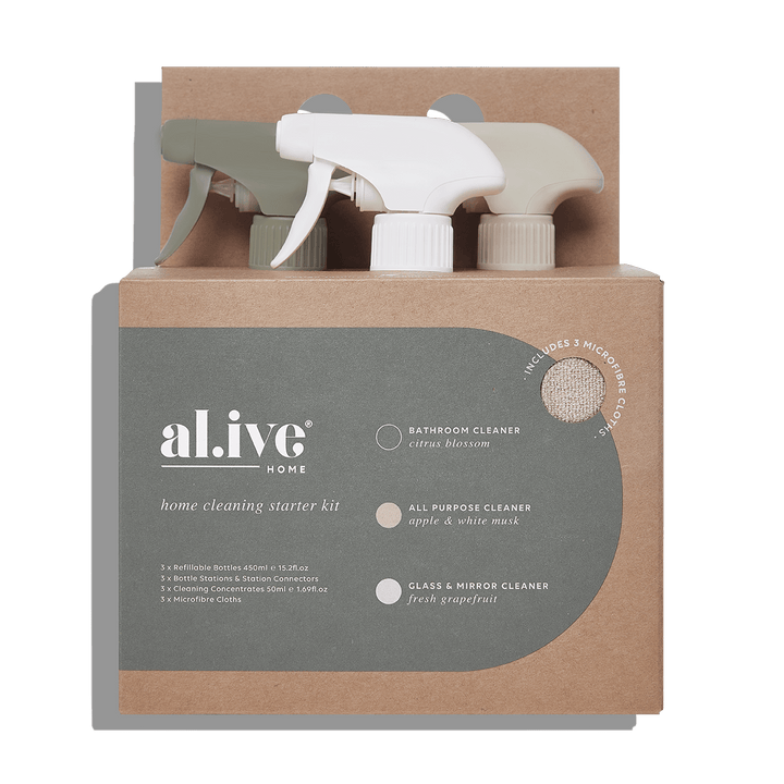 Al.ive Body Complete Starter Kit 3 x Forever Bottle, Stations, Concentrates & Cloths