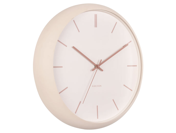 Wall Clock Nirvana Globe Sand Brown 40x40x12cm