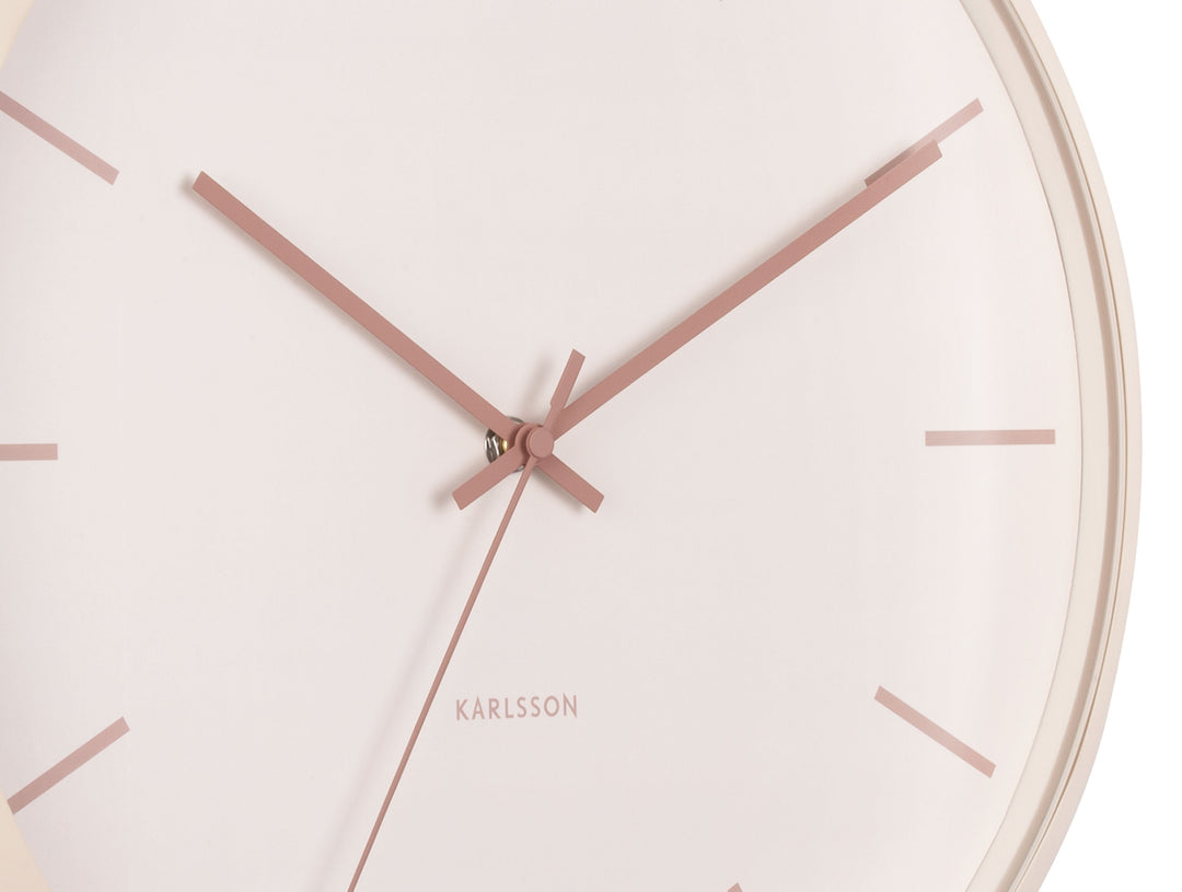 Wall Clock Nirvana Globe Sand Brown 40x40x12cm