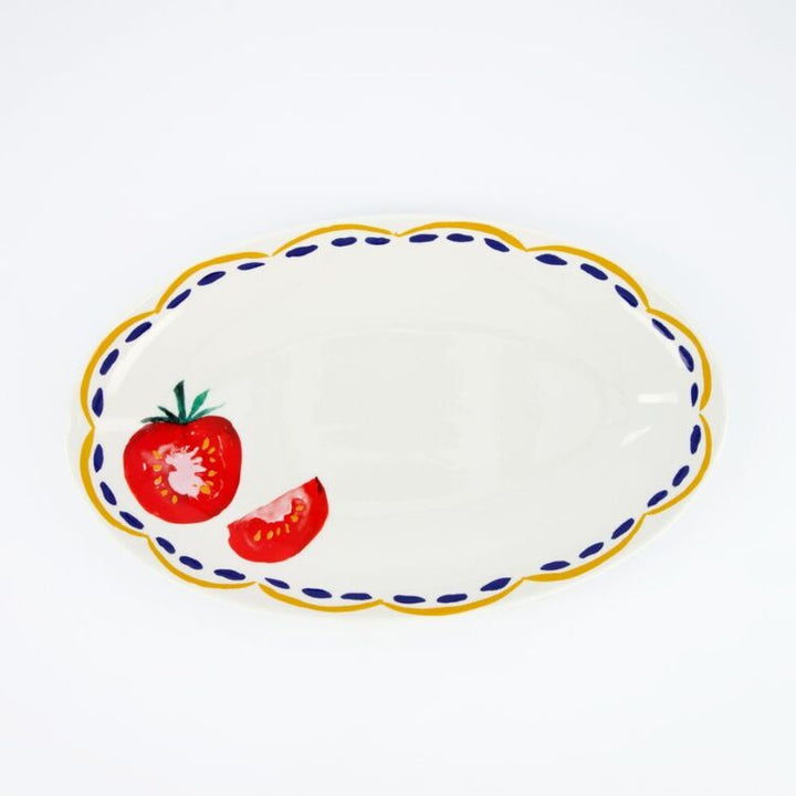 Porto Cucina Oval Platter 32x20cm Tomato