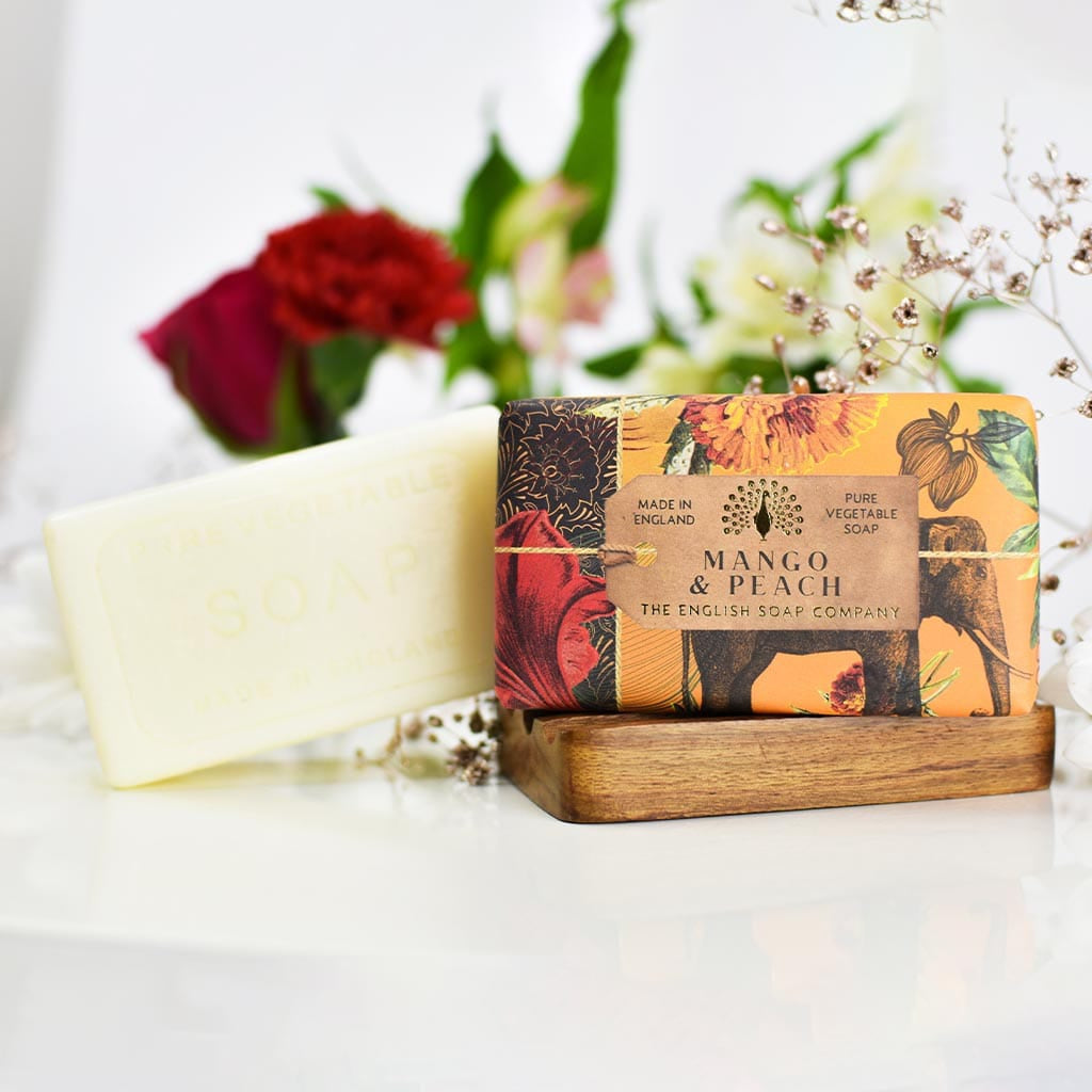 The English Soap Company Mango & Peach Soap 190g