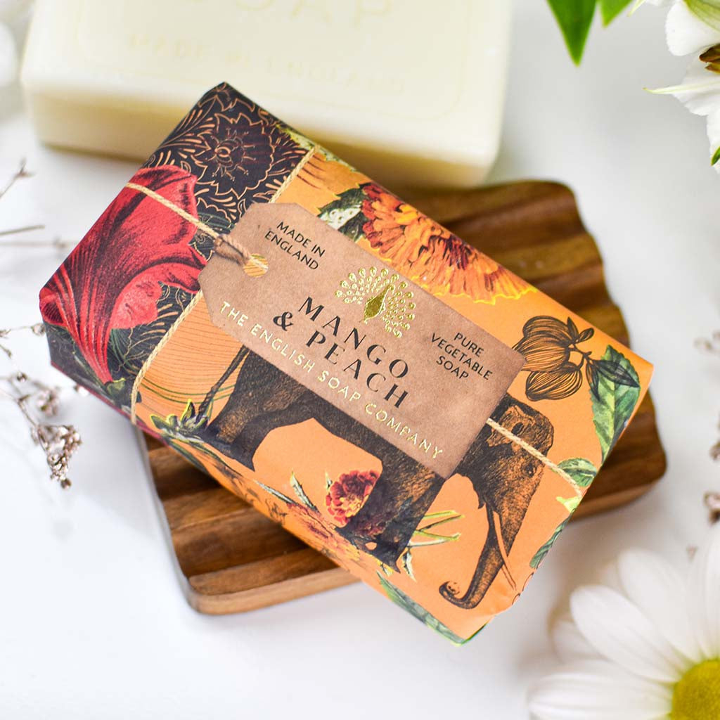 The English Soap Company Mango & Peach Soap 190g