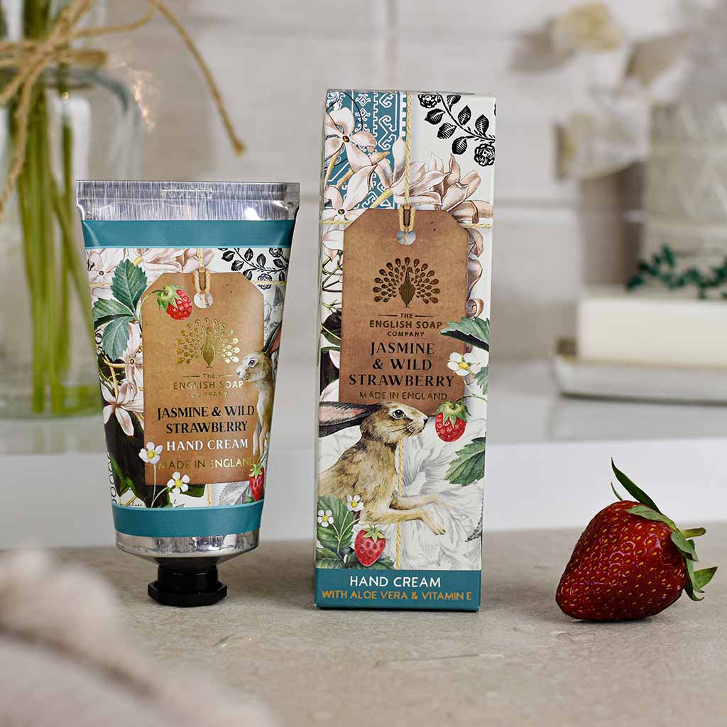 The English Soap Company Jasmine & Wild Strawberry Hand Cream 75ml