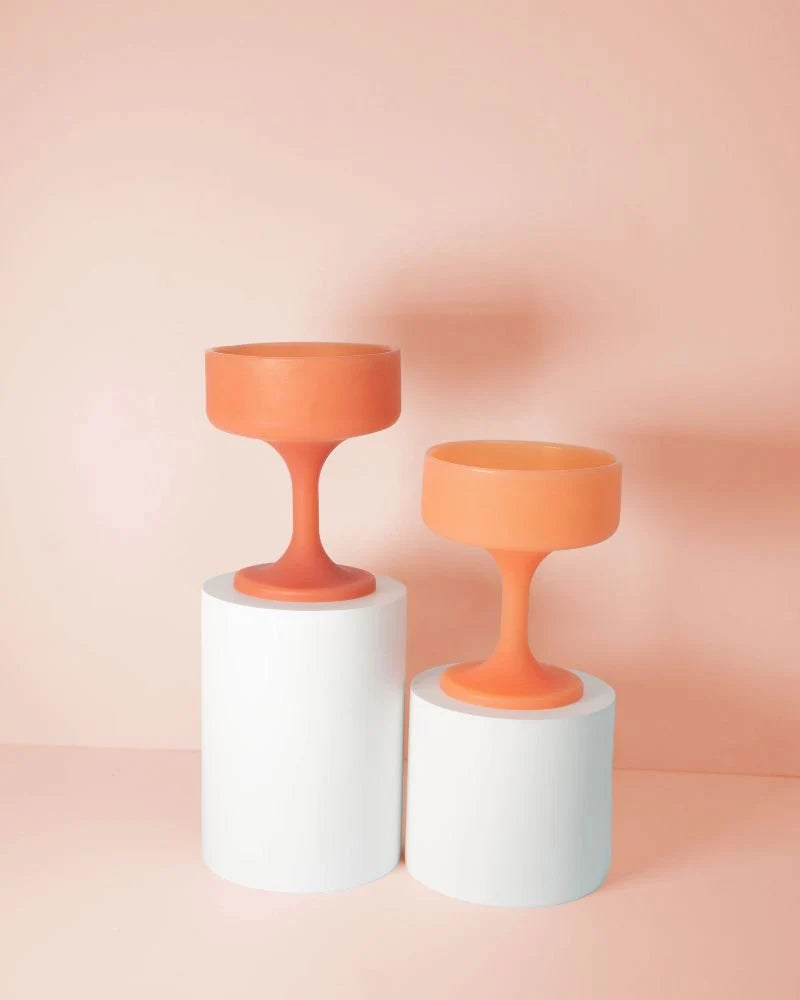 Terra + Peach Silicone Cocktail Glasses