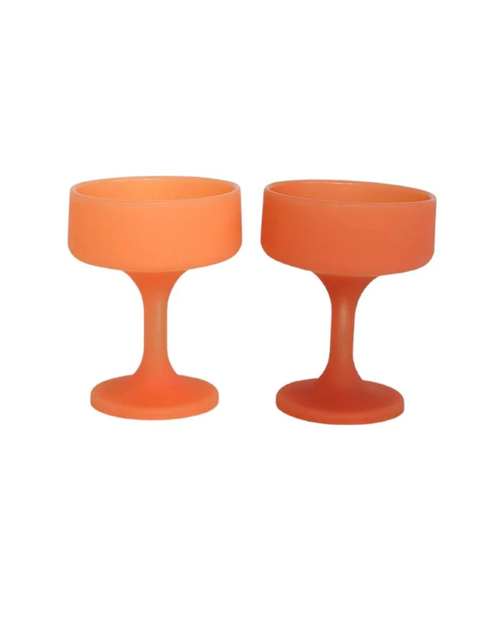 Terra + Peach Silicone Cocktail Glasses