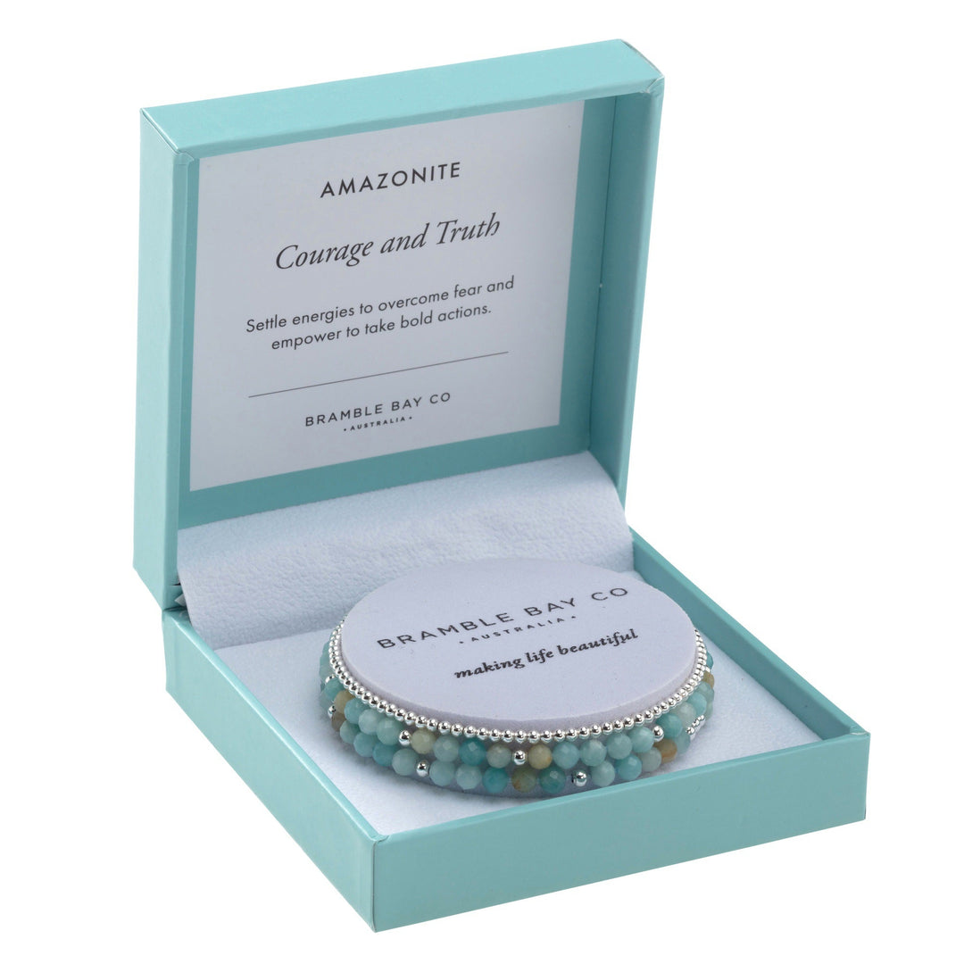 Trio Bracelet Set Amazonite Courage & Truth