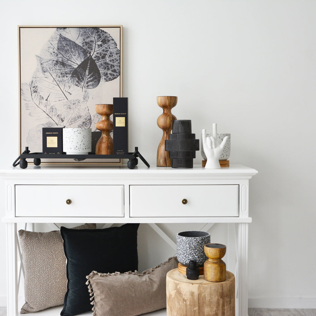 Suffolk White 2 Drawer Console