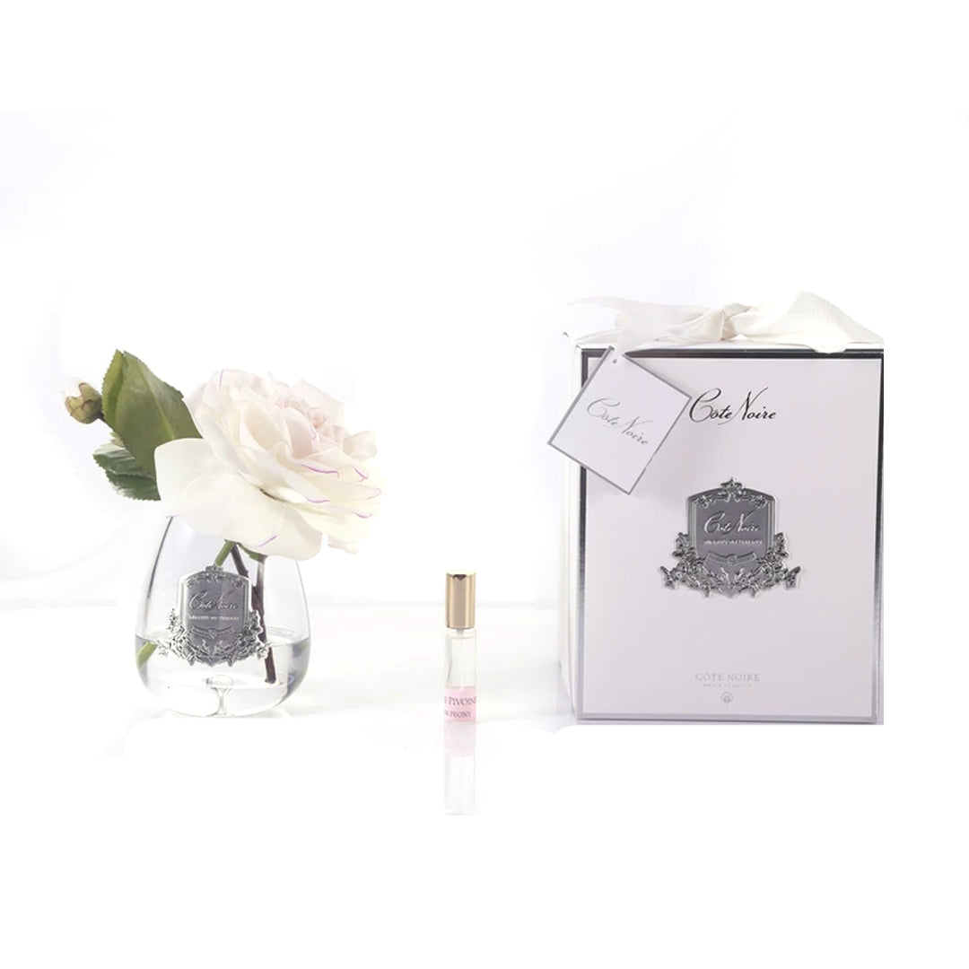 Cote Noire Perfumed Tea Rose Pink Blush - Clear Glass