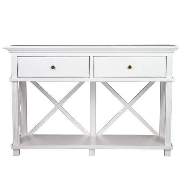 Suffolk White 2 Drawer Console