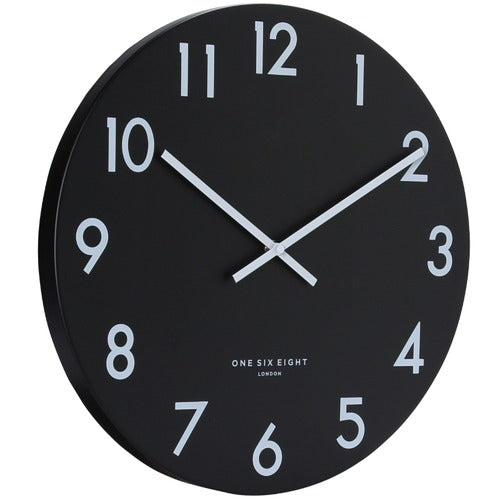 Wall Clock Jackson Black