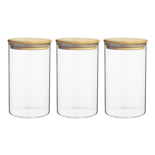 Ecology Pantry Round Canister Set Of 3 Assorted Sizes