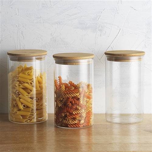 Ecology Pantry Round Canister Set Of 3 Assorted Sizes