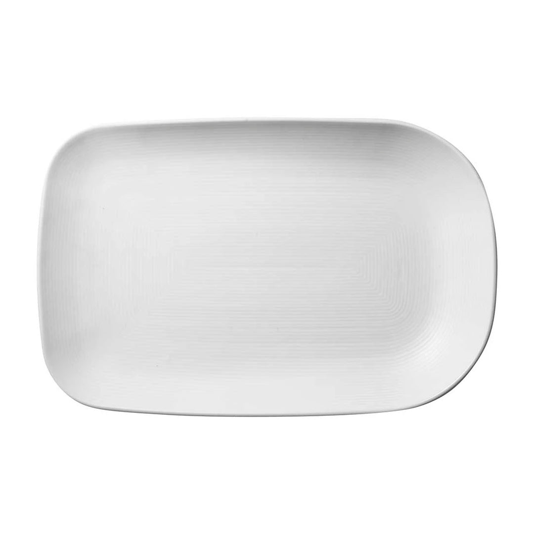 Linear Texture White Platter