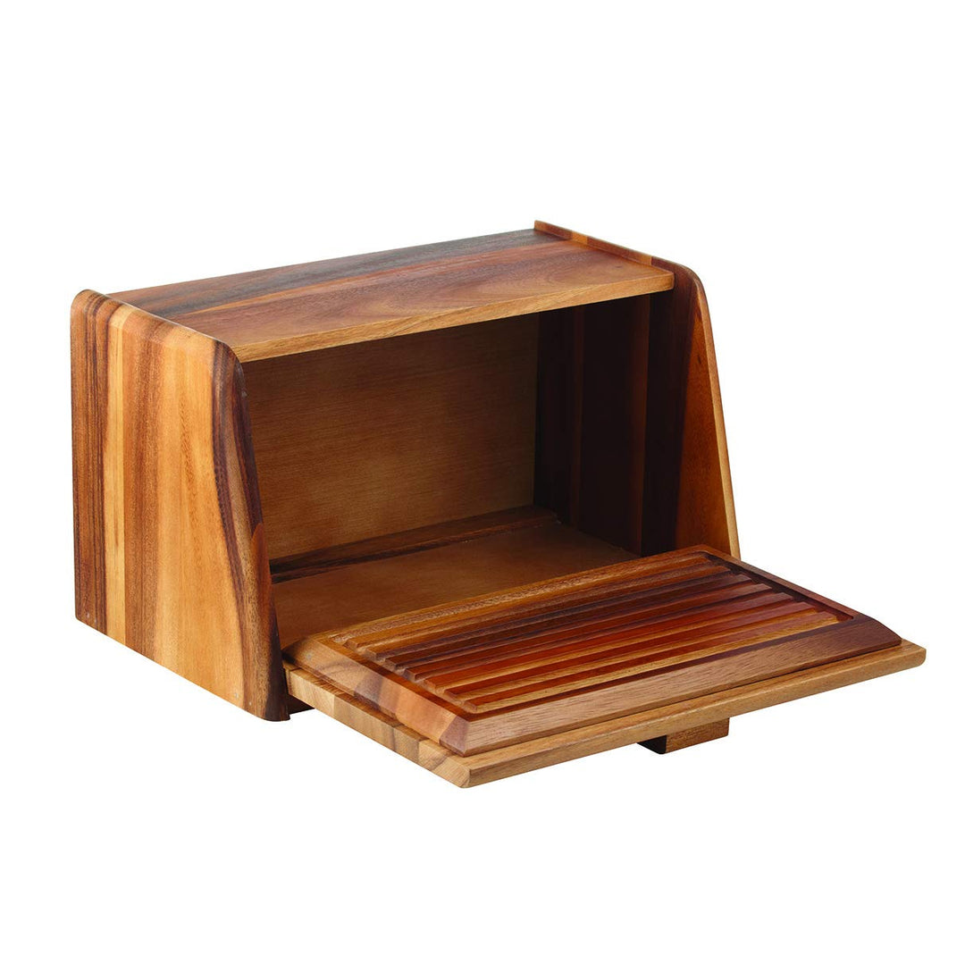 Acacia Wood Bread Box