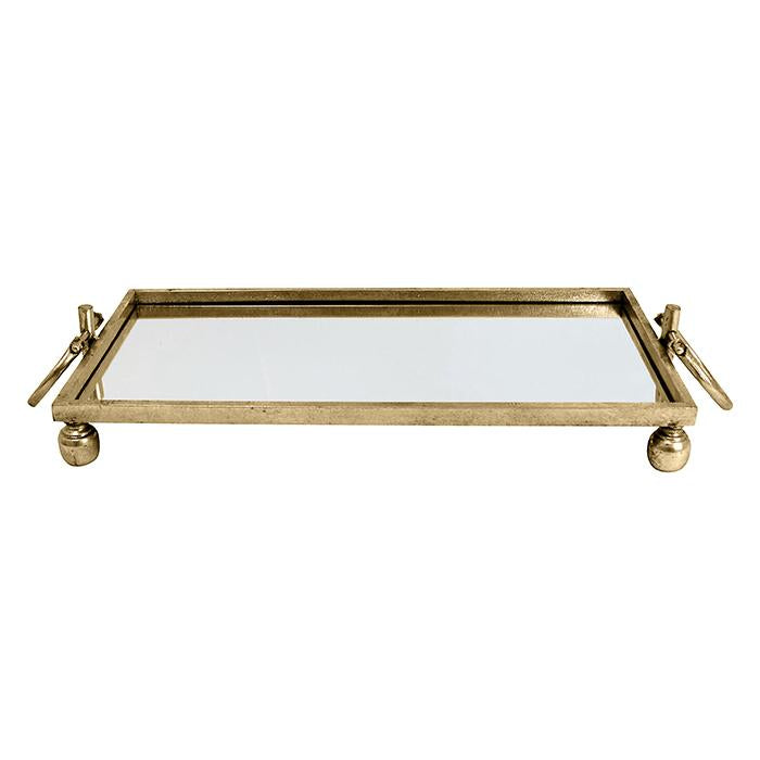 Clay Gold Mirror Tray Rectangle