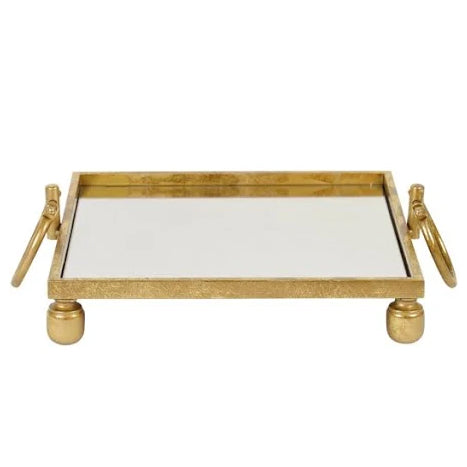 Clay Gold Mirror Tray Square