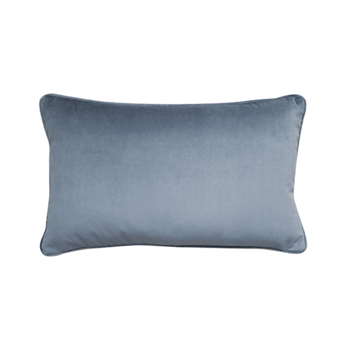 Mira Velvet Grey Blue Cushion 30x50cm