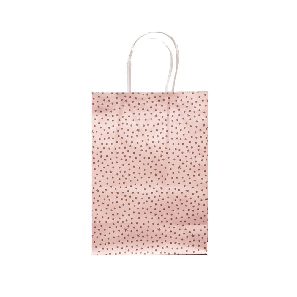 Gift Bag Starry Night Pink & Gold 25x35cm