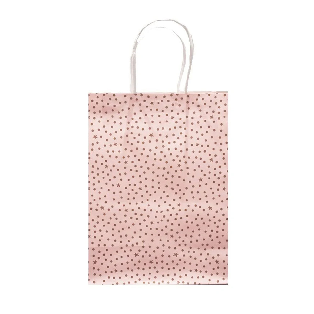 Gift Bag Starry Night Pink & Gold 41x30cm