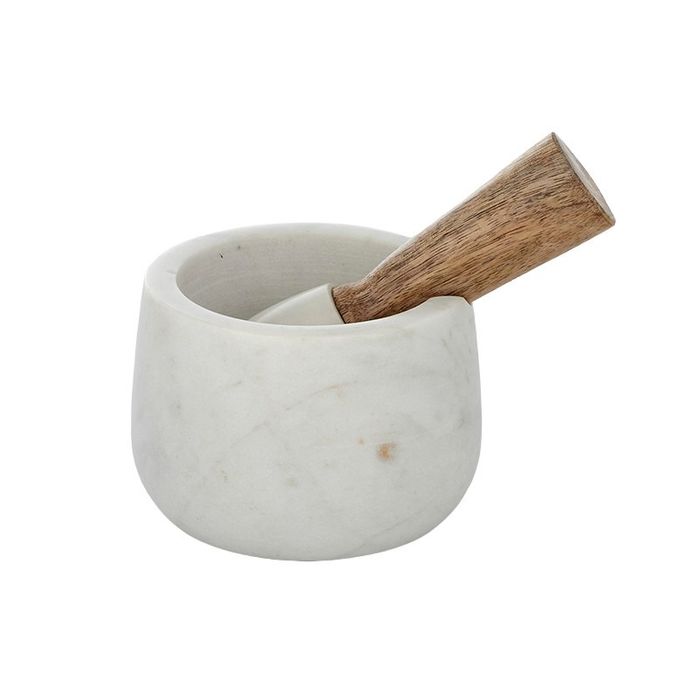 Marble Wood Mortar & Pestle