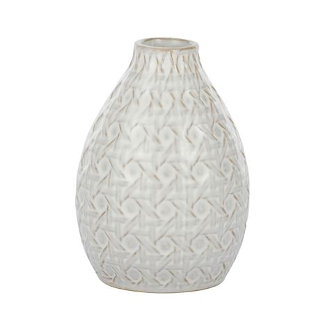 Wickham Ceramic Vase White