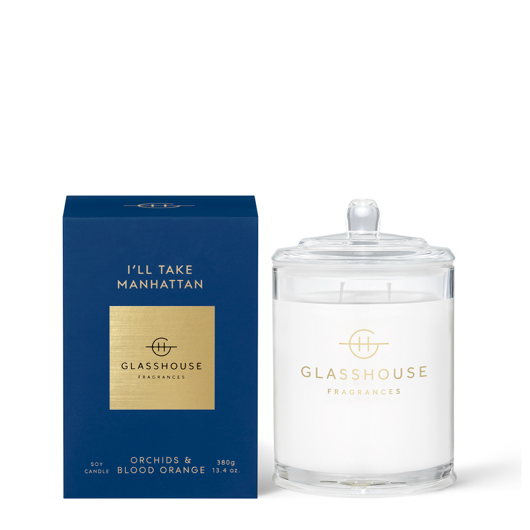 Glasshouse Fragrances Ill Take Manhattan 380g Candle