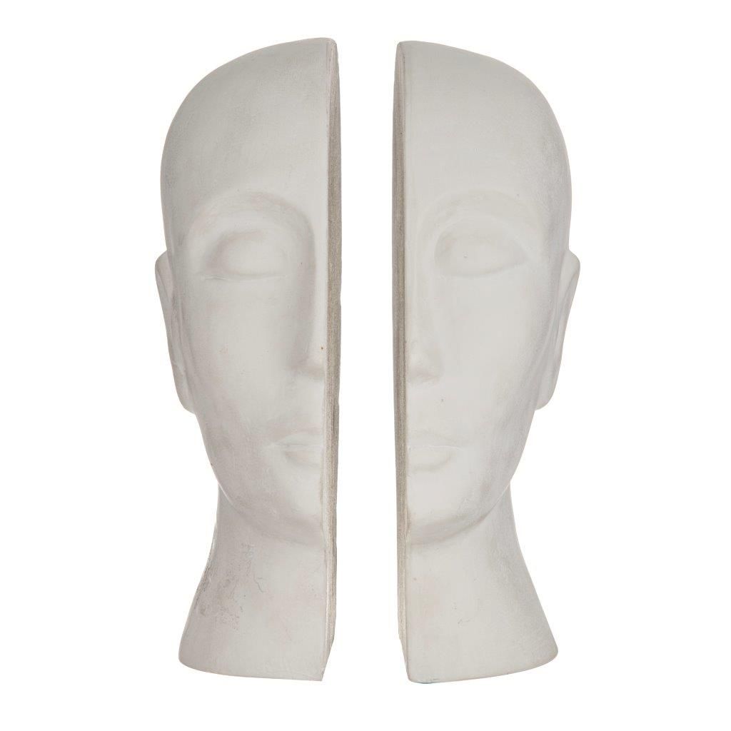Nirda Bookends Set of 2 White
