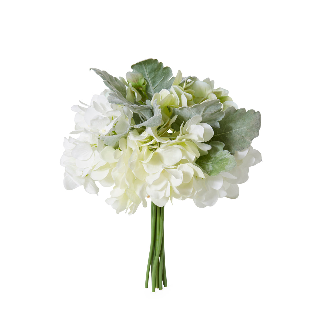 Hydrangea Alice Bouquet 25x25x28cm White/Green
