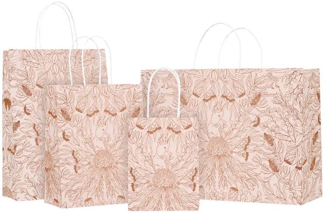 Gift Bag Botanica Champagne & Copper 21x27cm