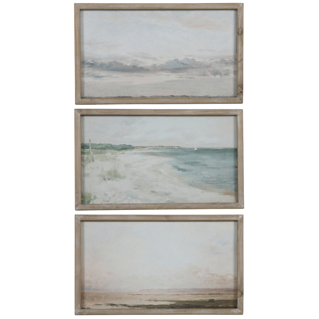 Scapes Frame Glass Print 50x30cm Set of 3