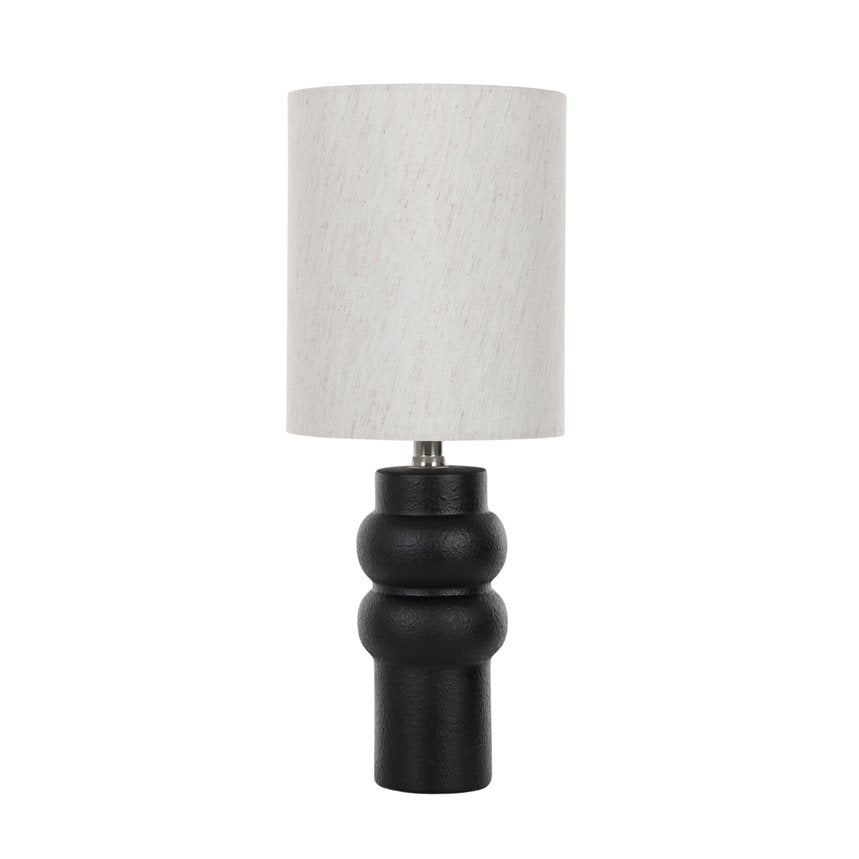 Meyer Ceramic Table Lamp 20x47cm Black/Natural