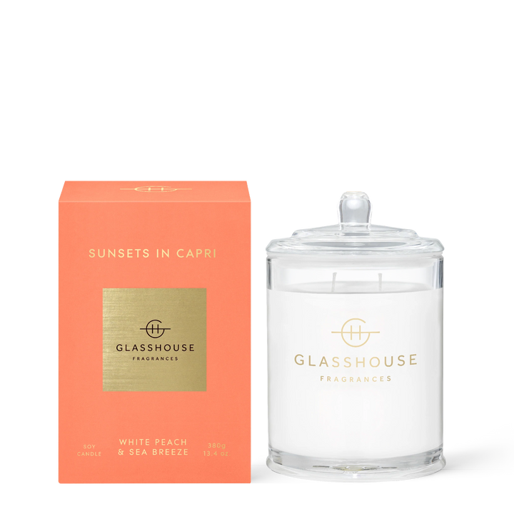 Glasshouse Fragrances Sunsets in Capri 380g Candle