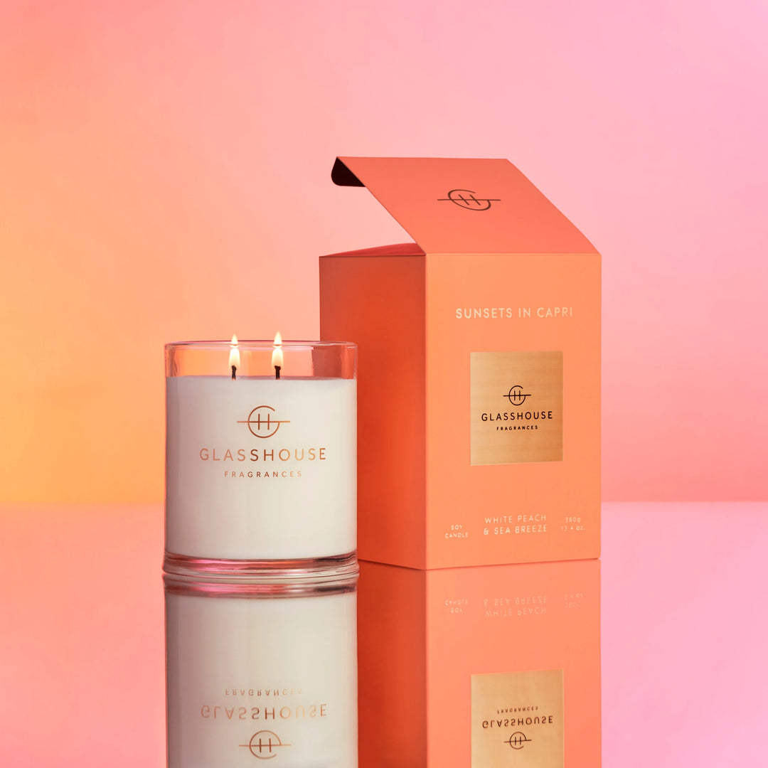 Glasshouse Fragrances Sunsets in Capri 380g Candle