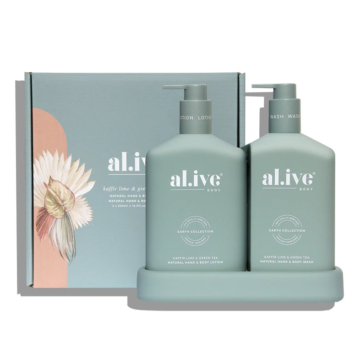 Al.ive Body Kaffir Lime & Green Tea Duo 2x500ml