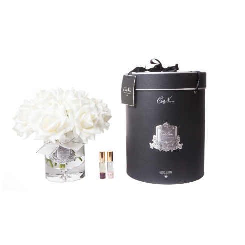 Cote Noire Perfumed Grand Bouquet White Rose Navy Box