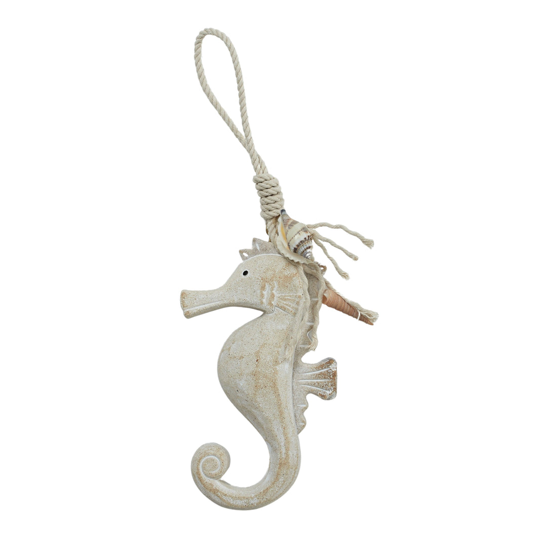 Sasha MDF Seahorse 9.5x29cm White Wash