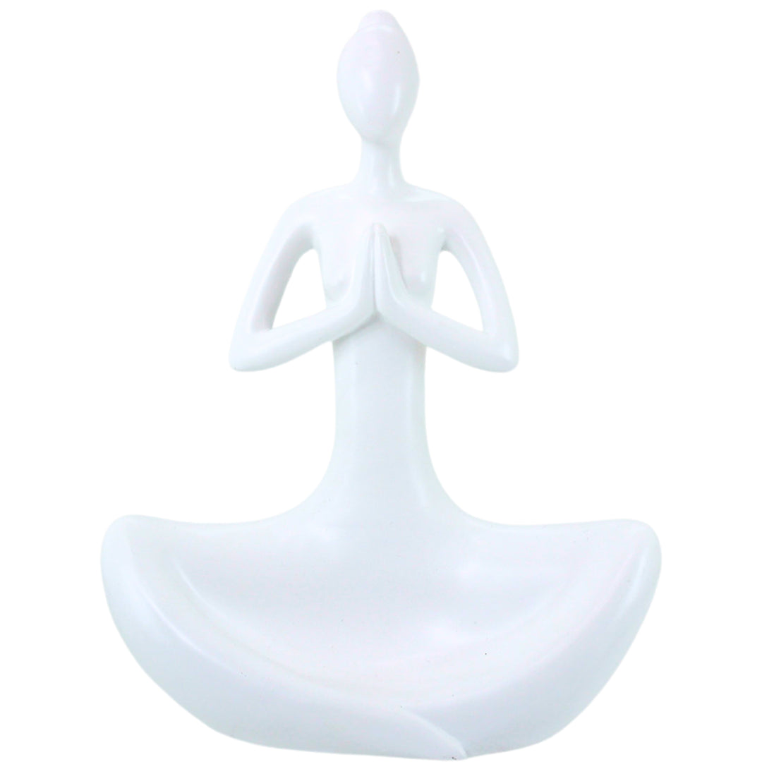 Large Yoga Lady 24x32 White