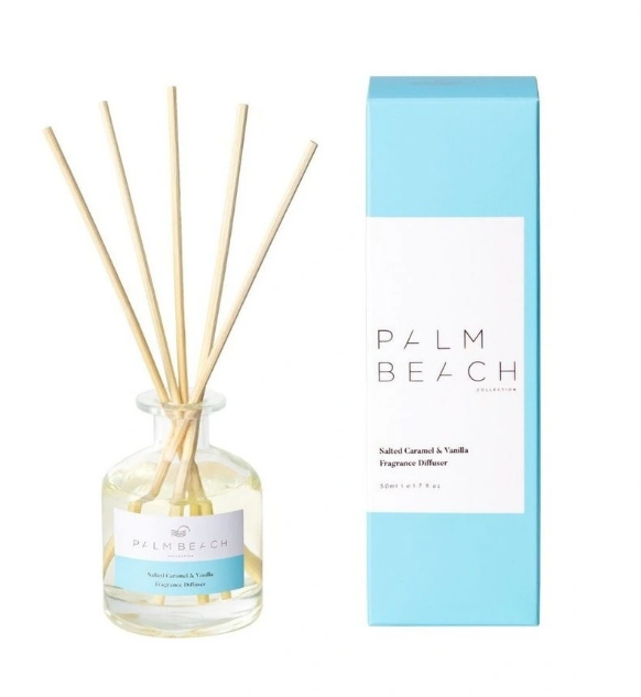 Palm Beach Mini Fragrance Diffuser Salted Caramel & Vanilla - 50ml
