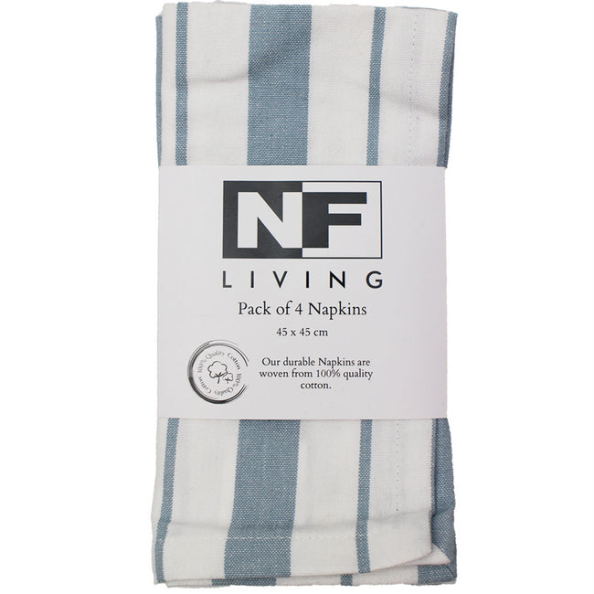 French Stripe Nap S/4 45cm Blu