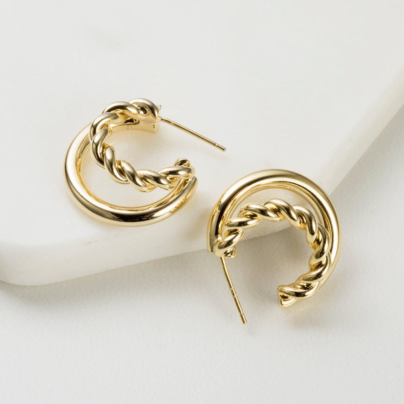 Alexandra Earrings Gold
